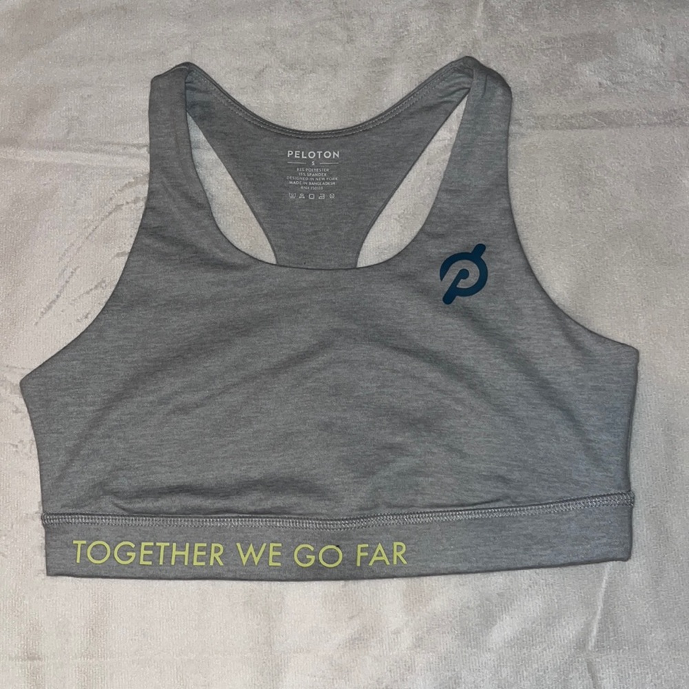 Womens peloton heathered strapped bra